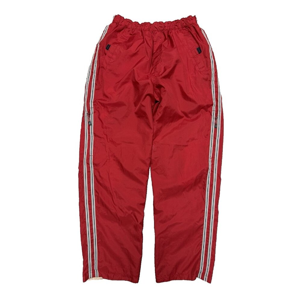 Vintage OTB Pants Mens Large 30x31 Red/Biege Reversible Baggy Skate One Touch